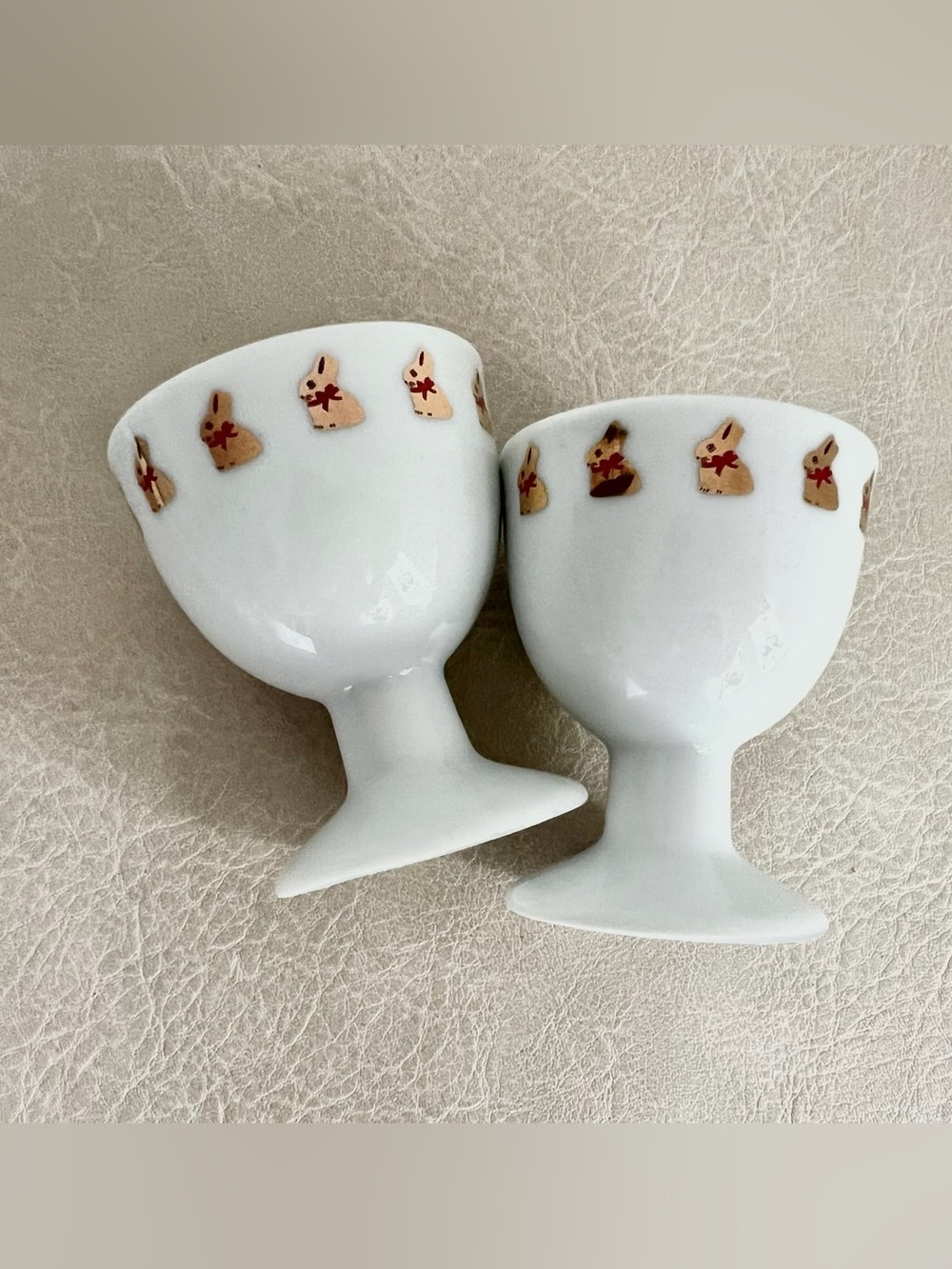 RARE Lindt x Thomas Rosenthal Porcelain Egg Cups - Set of 2 Limited Edition